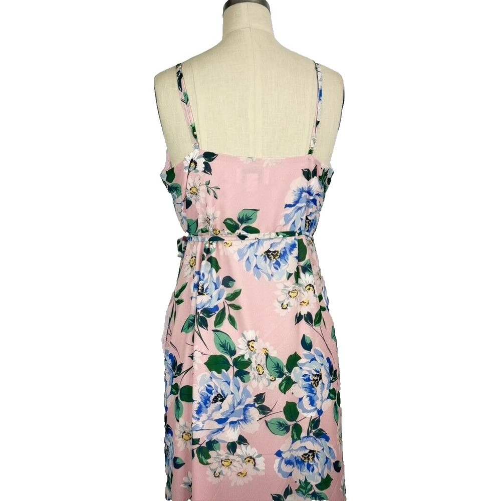 Yumi Kim Meadow Wonder Garden Blush Maxi Wrap Dress L Floral Sleeveless Wedding - Picture 7 of 11